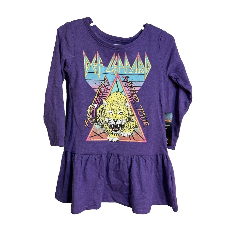 def leppard‎ toddler girls purple long sleeve shirt size 2T